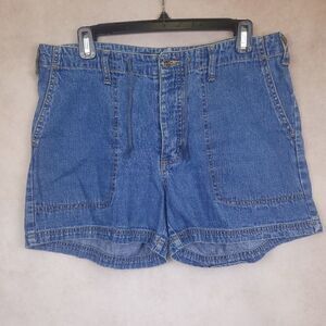 Vintage Gasoline Blue Denim Shorts Midrise Jean Shorts Size 12